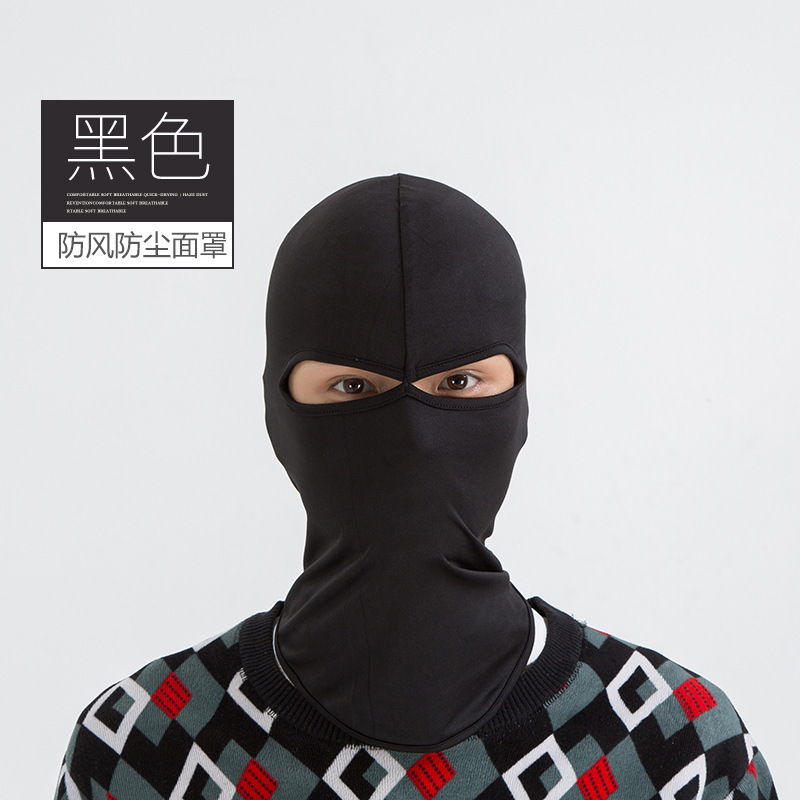 더블 홀 후드 [블랙]