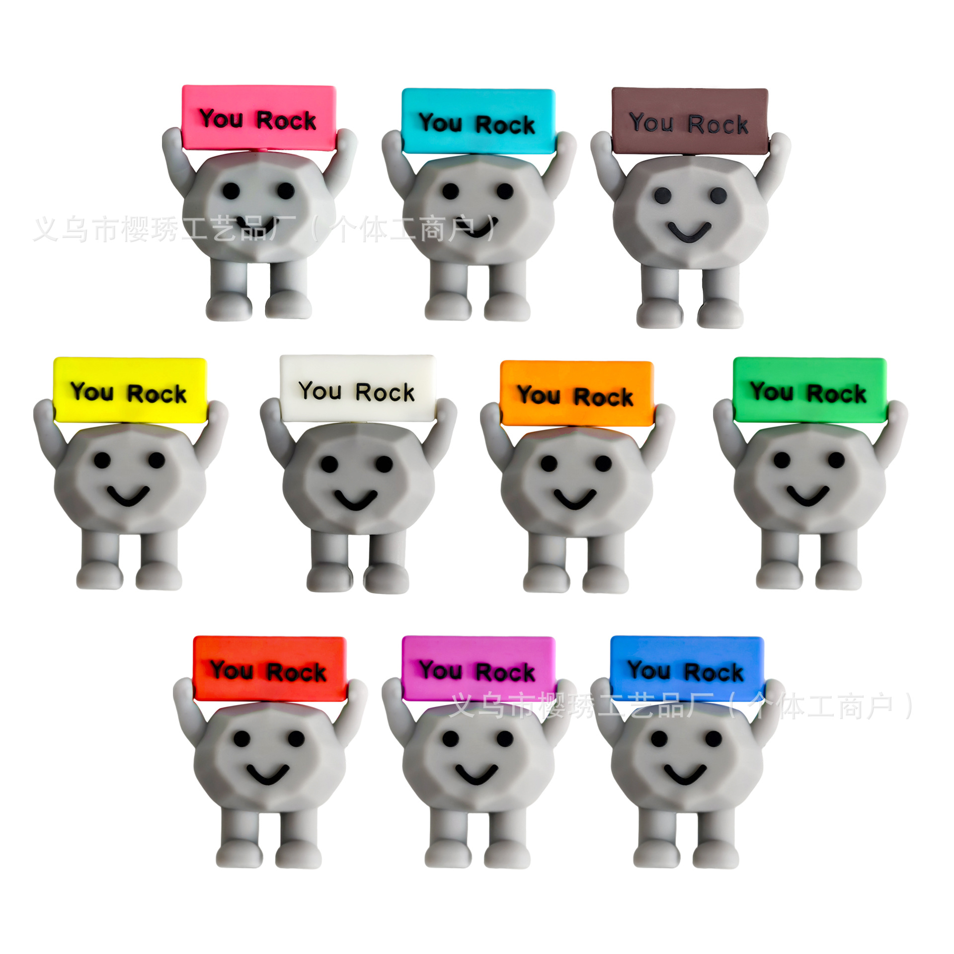 Cross-border You Rock "Motivational Stone Gift Inspiring Stone Desktop Decoration Mini Ornamentos image 4