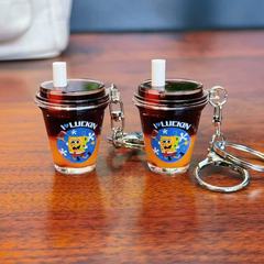 ラッキンオレンジCアメリカンキーホルダー飾りラテスタルトゥフィービーコーヒーカップギフトミニカーキーホルダー