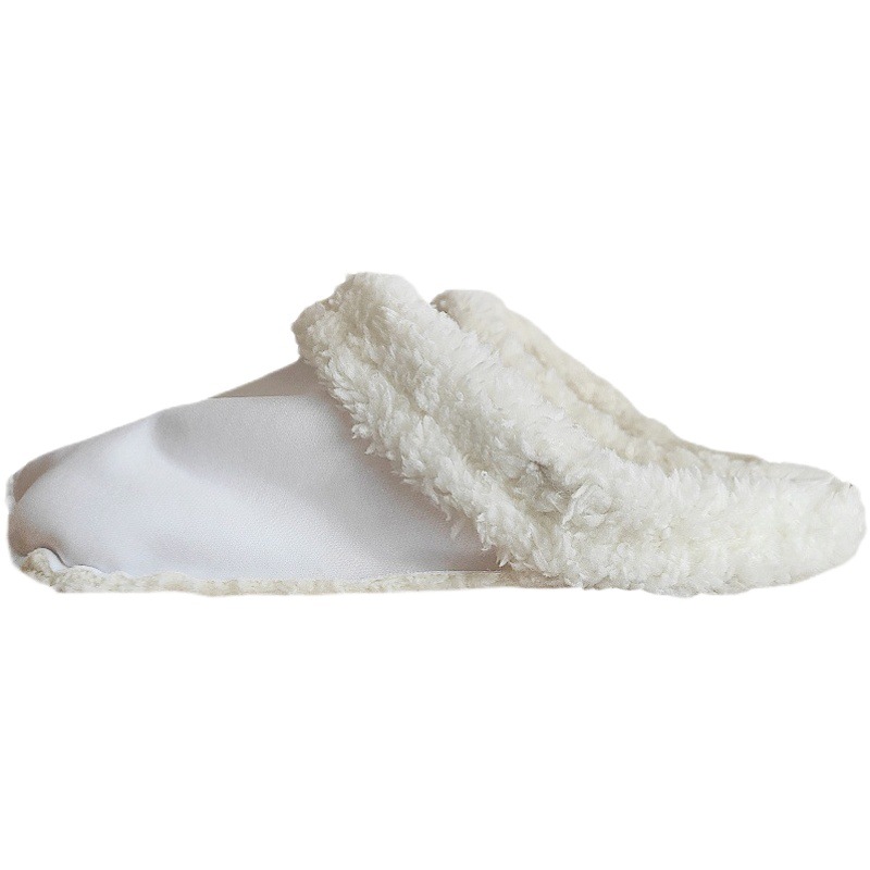 Autumn and Winter Cave Shoes Inner Soft Shoe Cover fleece-lined Insole Plush Cover Warm Detachable and Washable Fur Cotton Cover for Women