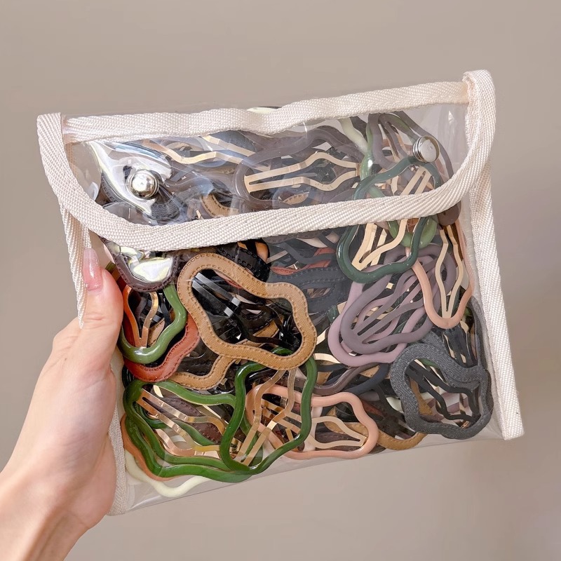 Clips de cabello nubes coreanas niñas coloridas en la parte posterior de la cabeza clip lateral red clip rojo BB clips niñas frises clip de cabello rotos