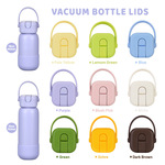 2026新款跨境保温杯盖子不锈钢水杯配件创意吸嘴保温密封盖多色