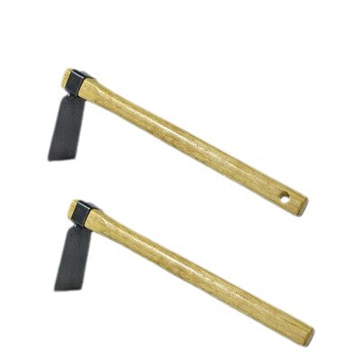 Flower hoe, hoe, nail rake, wooden handle, single-use small hoe, garden farm tool, agricultural gardening tool, vegetable hoe, outdoor