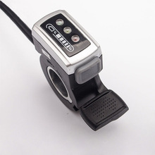 五星24V36V48V电量显示拇指转把电动自行车改装配件指拨油门调速