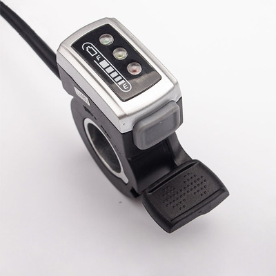 五星24V36V48V电量显示拇指转把电动自行车改装配件指拨油门调速