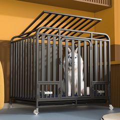 犬ケージ大型犬トイレ付き中型犬ケージ室内金毛ラブラドール強化ペット犬ケージ