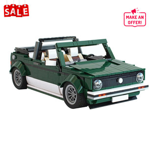 Building Blocks Moc:Moc-26778Cars Model for 10242 Golf Mk1 Cabriolet