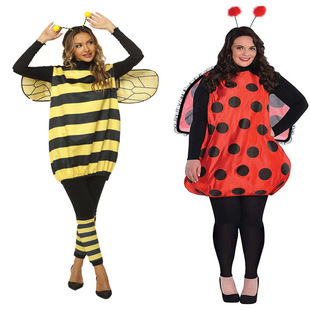 European and American Cross-Border Halloween Halloween Bee Ladybug Adult and Kidsren Cosplay Costumes Holiday Costumes