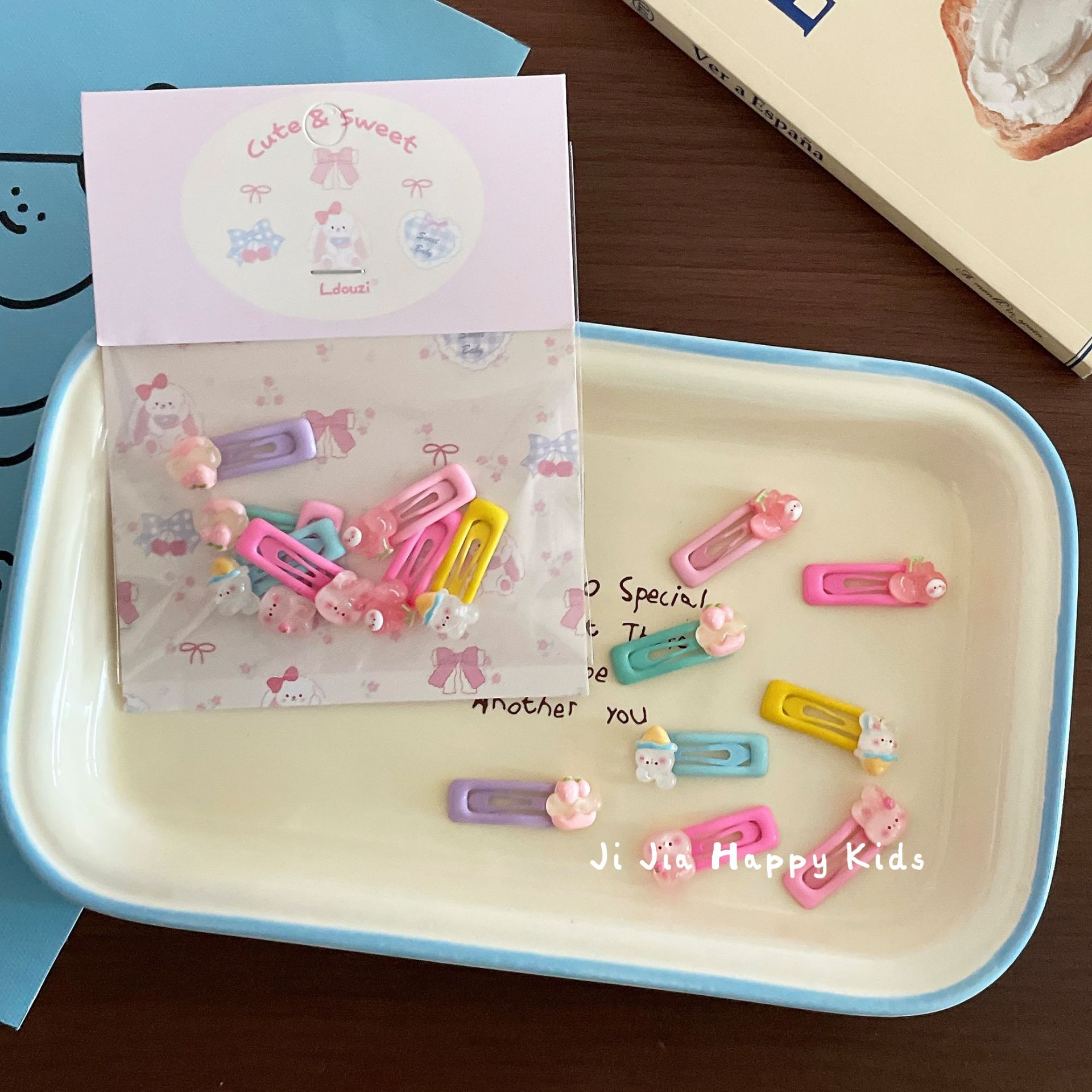 小熊兔子发夹