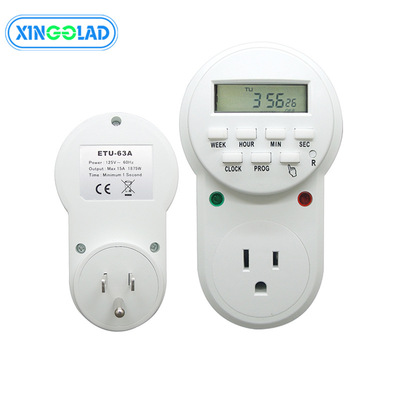 美标定时插座美规智能家居循环数字定时开关电源美式插座外贸