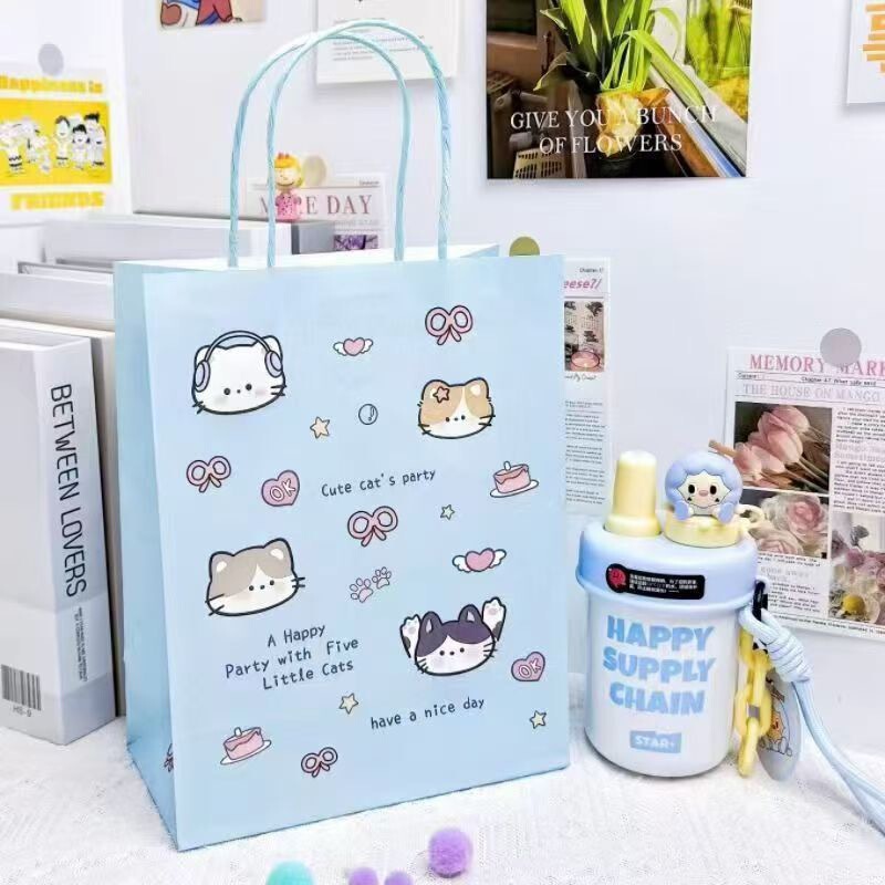 新款原创礼物袋大合集可爱少女礼品打包出物收纳手提礼物牛皮纸袋|undefined