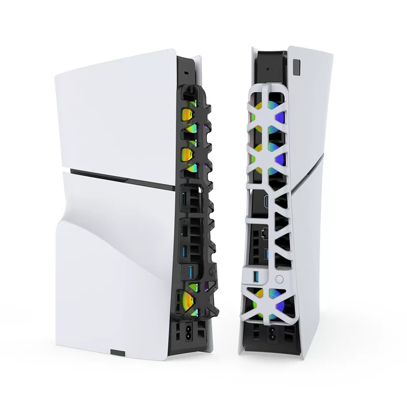 PS5SLIM тачка задний радиатор вентилятор PS5SLIM цифровая версия оптический привод версия с RGB подсветкой, охлаждение вентилятора