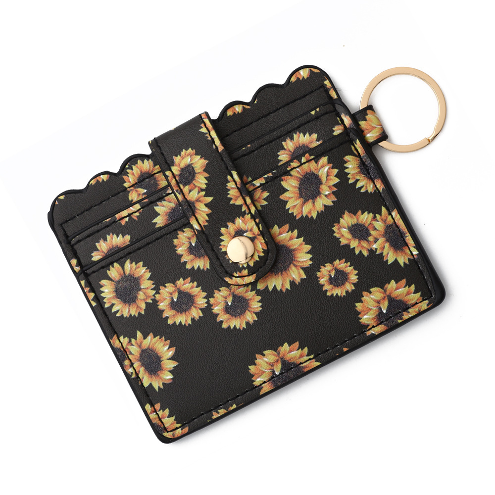 Women's Solid Color Lingge Leopard Pu Leather Zipper Coin Purses display picture 1