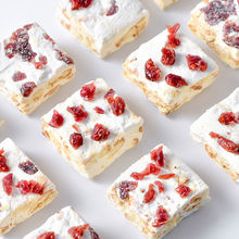 雪花酥蔓越莓可可味牛扎糕點餅干點心網紅休閑零食批發廠一件批發