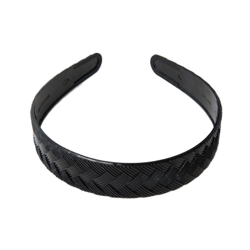 Brazo de cabello de trenza negro simple brazo de cabeza no es fácil de romper el cabello frisa presión clip de cabello adornamiento de cabello ancho brazo de cabello ancho 2.5CM