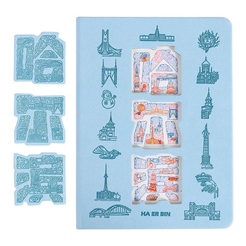 Changsha travel check-in original picture customized blank notebook national tourist attractions stamped book special book