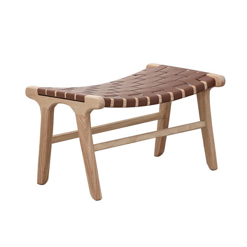 Una silla de silla de madera sólida nórdica sofá retrógrado individual de alojamiento residencial hotel silla de tejido casual