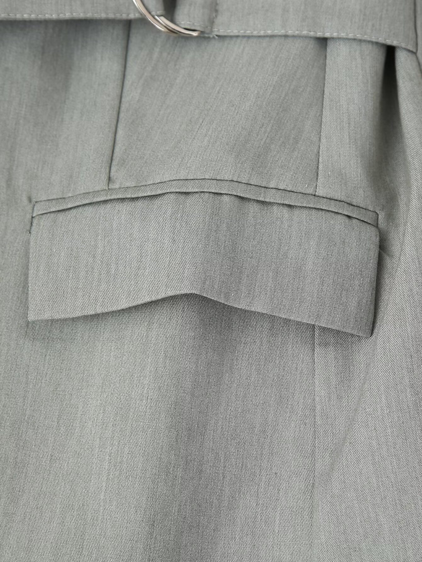 Îmbrăcăminte pentru femei 2024 toamna și iarna nouă jachetă cu curea decorativă costum mediu lung_voghion.com