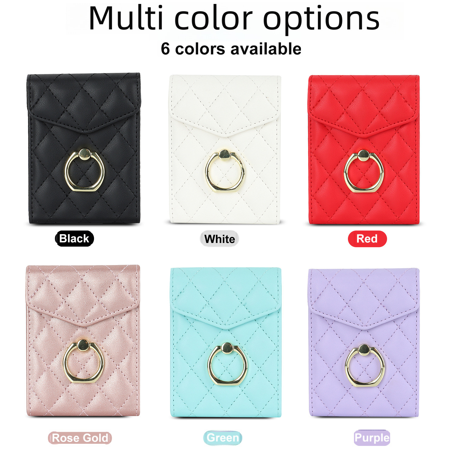 ZFlip4 Crossbody Folding Ring Phone Case for Samsung Flip6 Fashion Wallet Protective Case_voghion.com