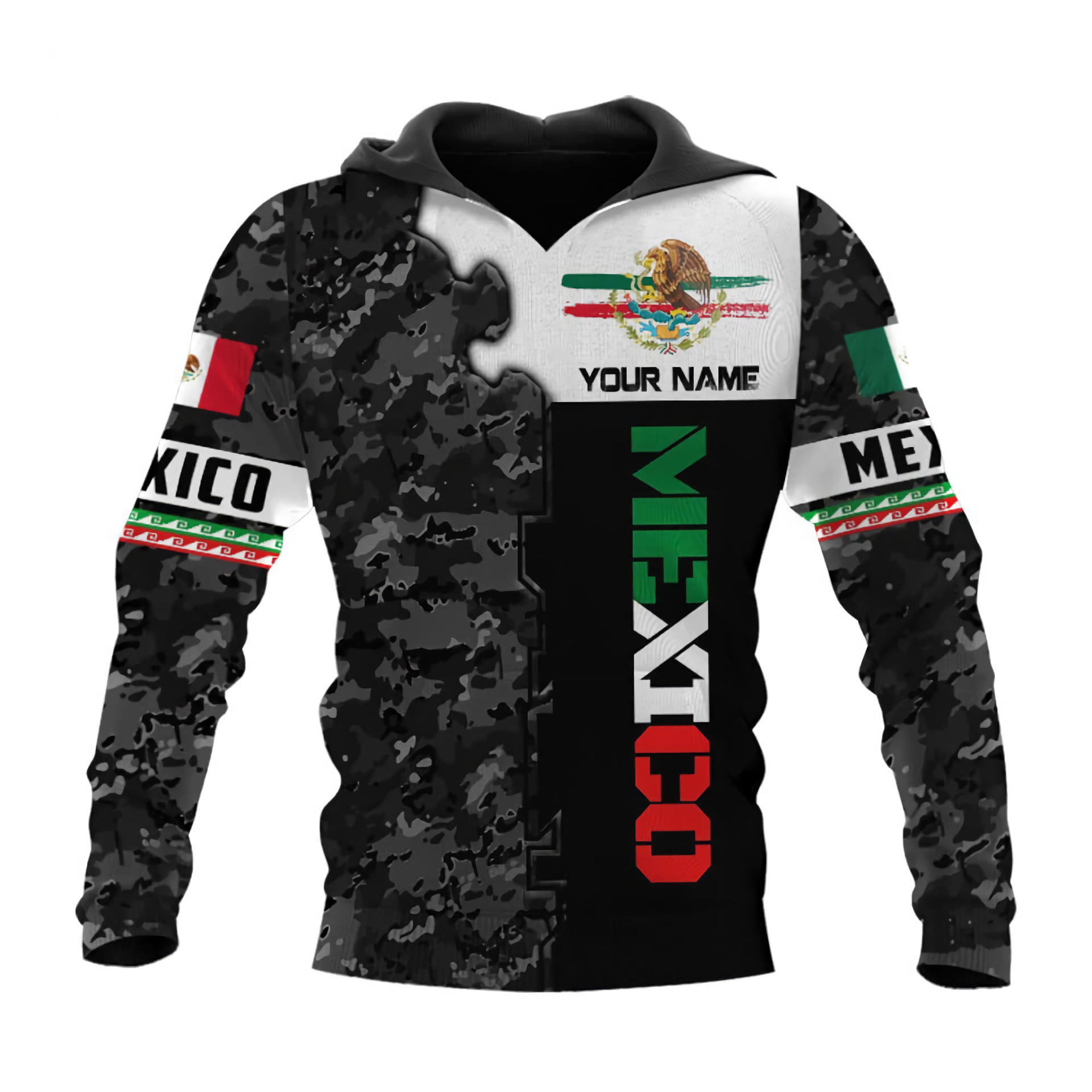 Sudadera con capucha hombre estampado 3d estilo mexicano casual_voghion.com