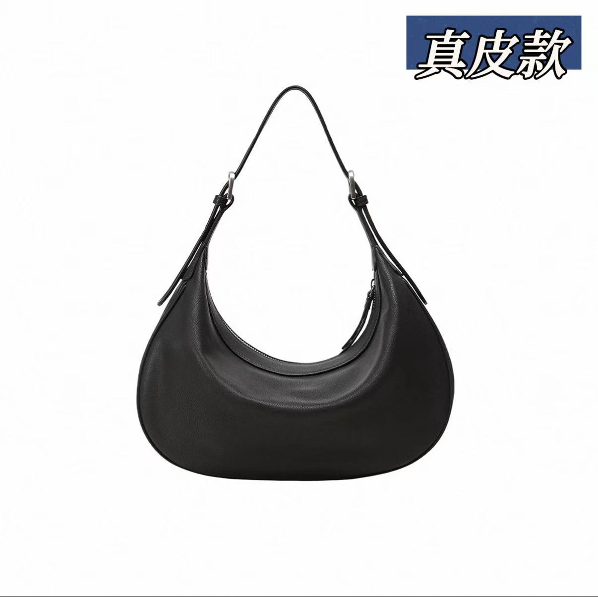 [New Year Gift] Qiu-Zhen Vegetable-Tanned Sheepskin Crescent Hobo Bag Versatile Commuter Crossbody Shoulder Bag For Women - Thumbnail 8