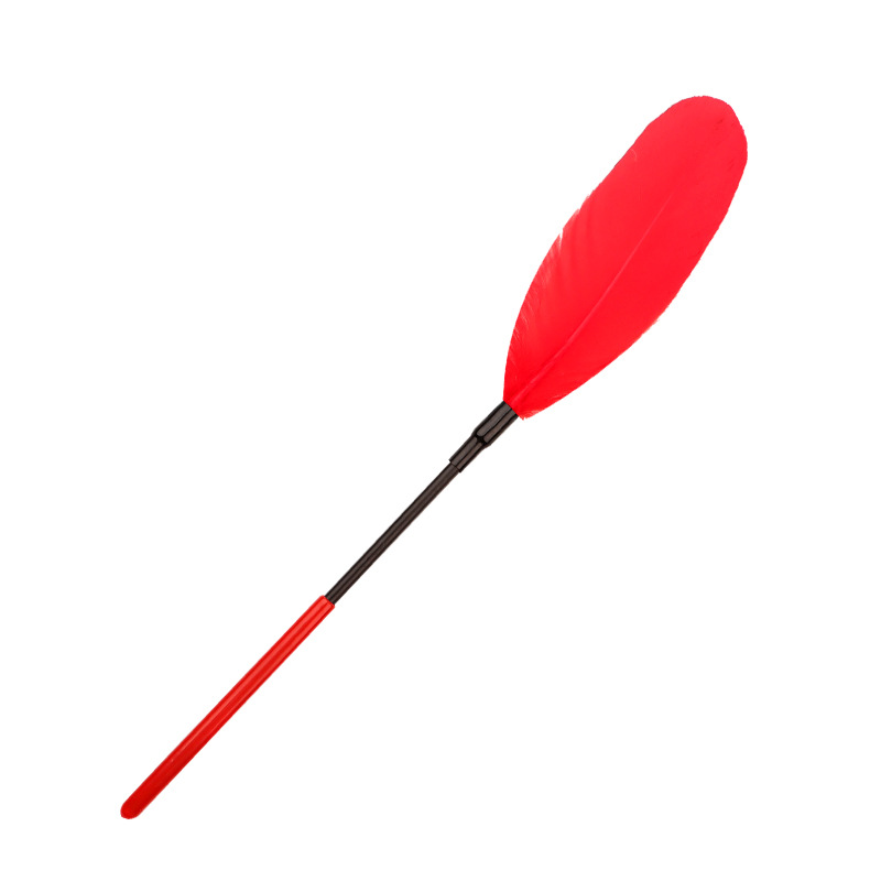 Feather Teaser Wand for Couples Play, Ostrich Feather Tickler, SM Sensory Prop — detail image 12