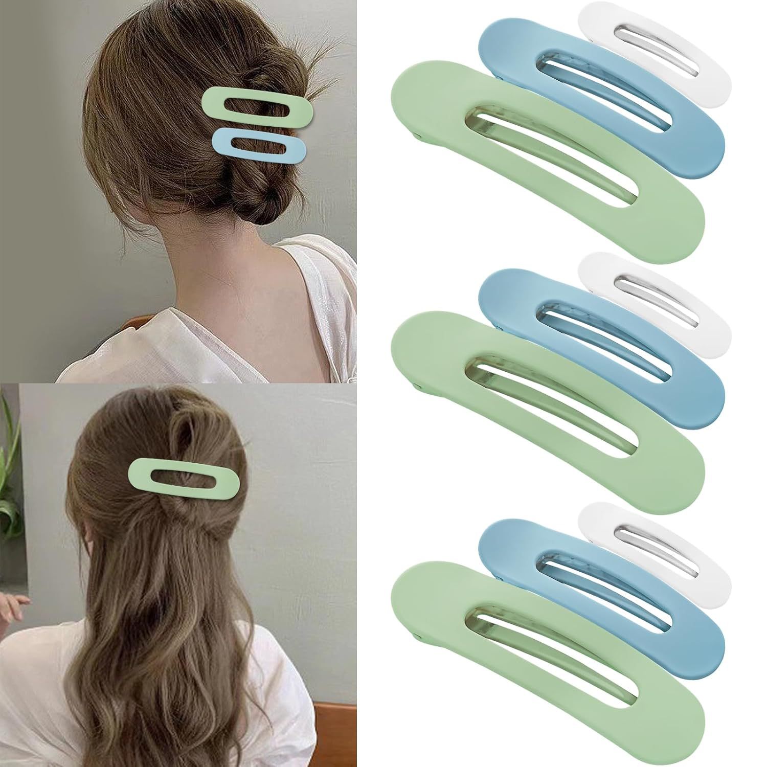 Pinzas para el pelo de la serie mate transfronteriza de Amazon, pinzas de pico de pato, pinzas laterales para el cabello suelto, pinzas modernas, lindas y versátiles al por mayor.