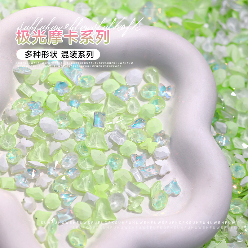 Internet Celebrity Mocha Nail Art Diamond Mixed Model Popular Aurora Symphony Pointed Bottom Diamond Crooked Heart Fat Square Butterfly Nail Art Jewelry Wholesale Internet Celebrity Mocha Nail Art Diamond Mixed Model Popular Aurora Symphony Pointed Bottom Diamond Crooked Heart Fat Square Butterfly Nail Art Jewelry Wholesale