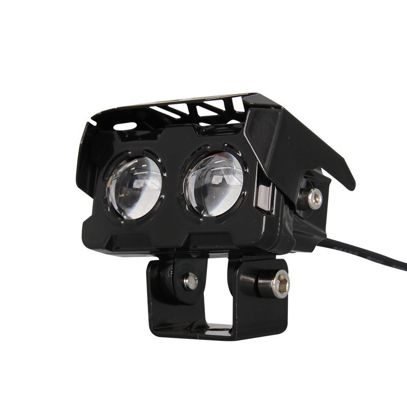 Lámparas de doble reflector de motocicleta de alto brillo remoto impermeable reforma de luz intensa pavimentación del faro auxiliar