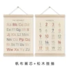 Set from natural wood, scroll, canvas