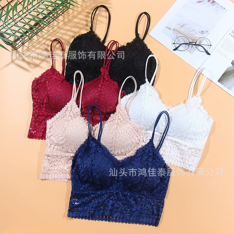 (Cross-border trading), lace comfortable push up bra solar-powered, sexy wireless bra, plus size, lifting effect