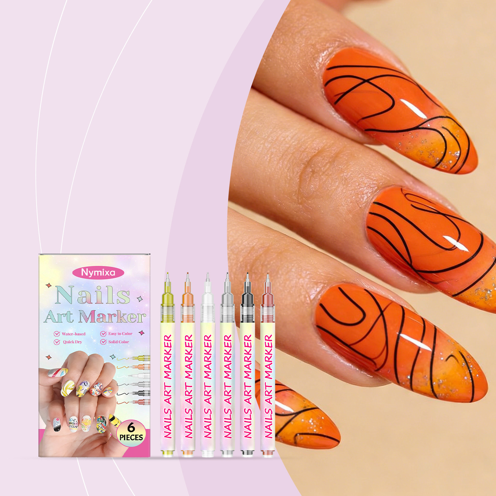 Feiner Nailart Graffiti Stift Für Präzise Nagelmalerei_voghion.com