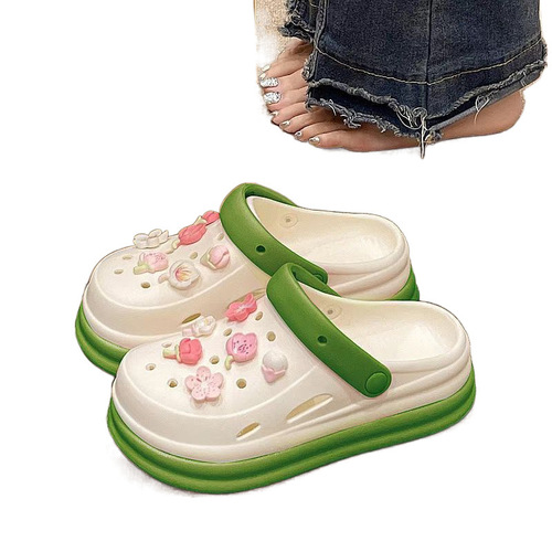 2025 Fun World Cartoon Hole Shoes Cute Non-Slip Slippers