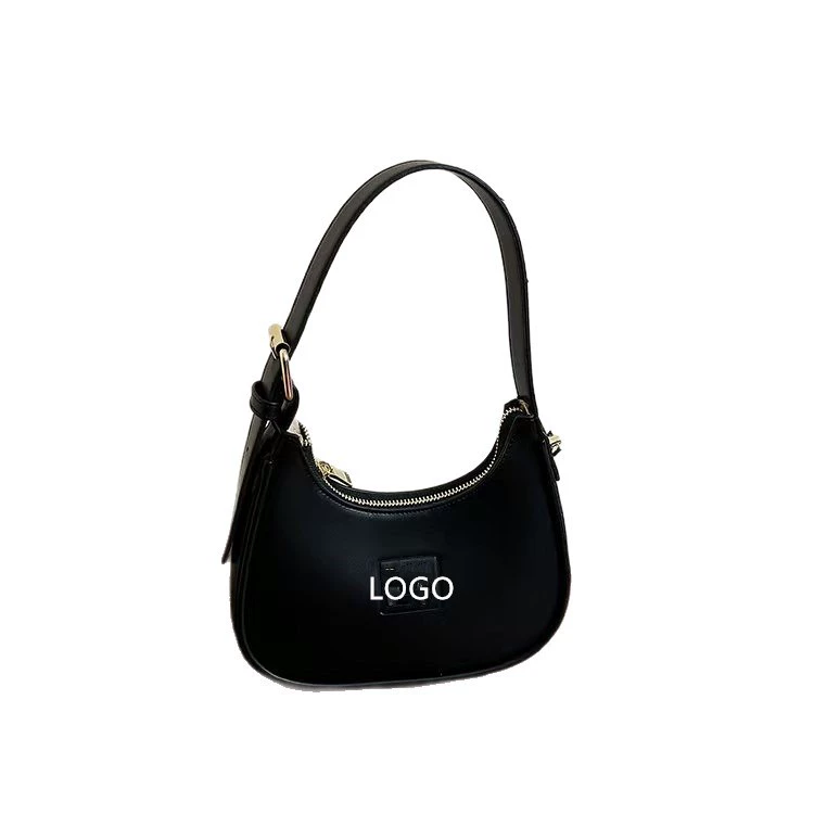 Small retro underarm bag, leather universal red shoulder bag