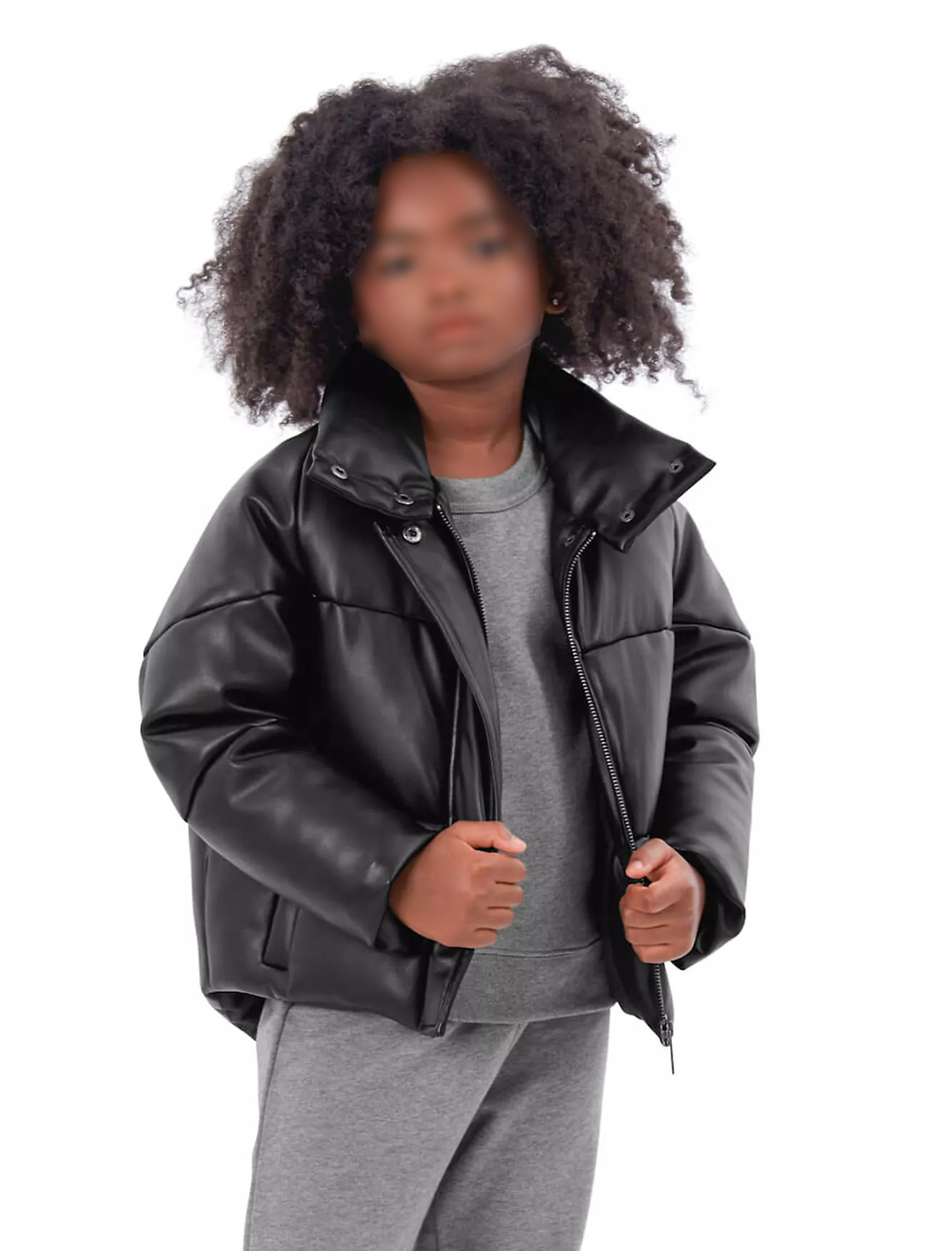 Children's polyurethane winter keep warm jacket for boys for leisure