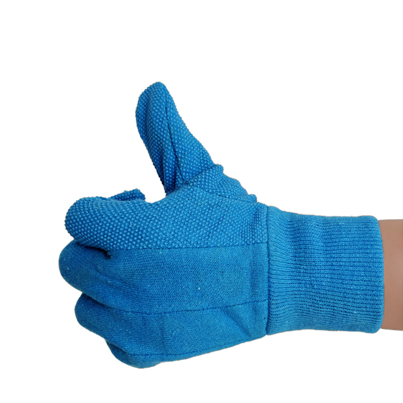 Guantes de jardín de las mujeres mini cuentas de punto de hilo de algodón resistente al desgaste jardinería plantación paja-tirando hogar invierno cálido