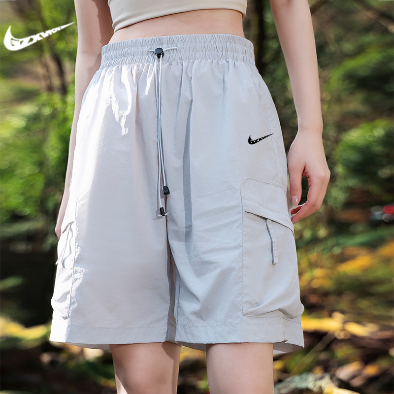 Summer new ice silk sports shorts, unisex, casual loose-fitting five-point cargo pants, men's quick-dry breathable thin style Summer new ice silk sports shorts, unisex, casual loose-fitting five-point cargo pants, men's quick-dry breathable thin style