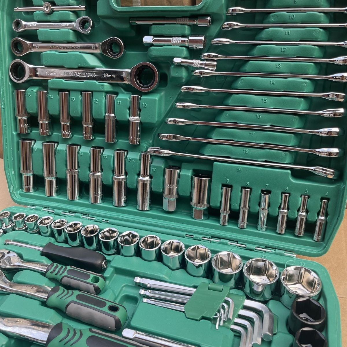 Conjunto de 172 piezas de herramientas de reparación de automóviles de 24 dientes juego de reparación de automóviles conjunto de herramientas de reparación de herramientas de combinación de llave de enchufe