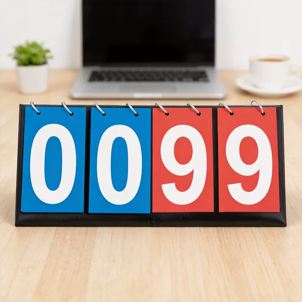 Popular portable two-position desktop scoreboard flipper, dual-color four-in-one competition score counter