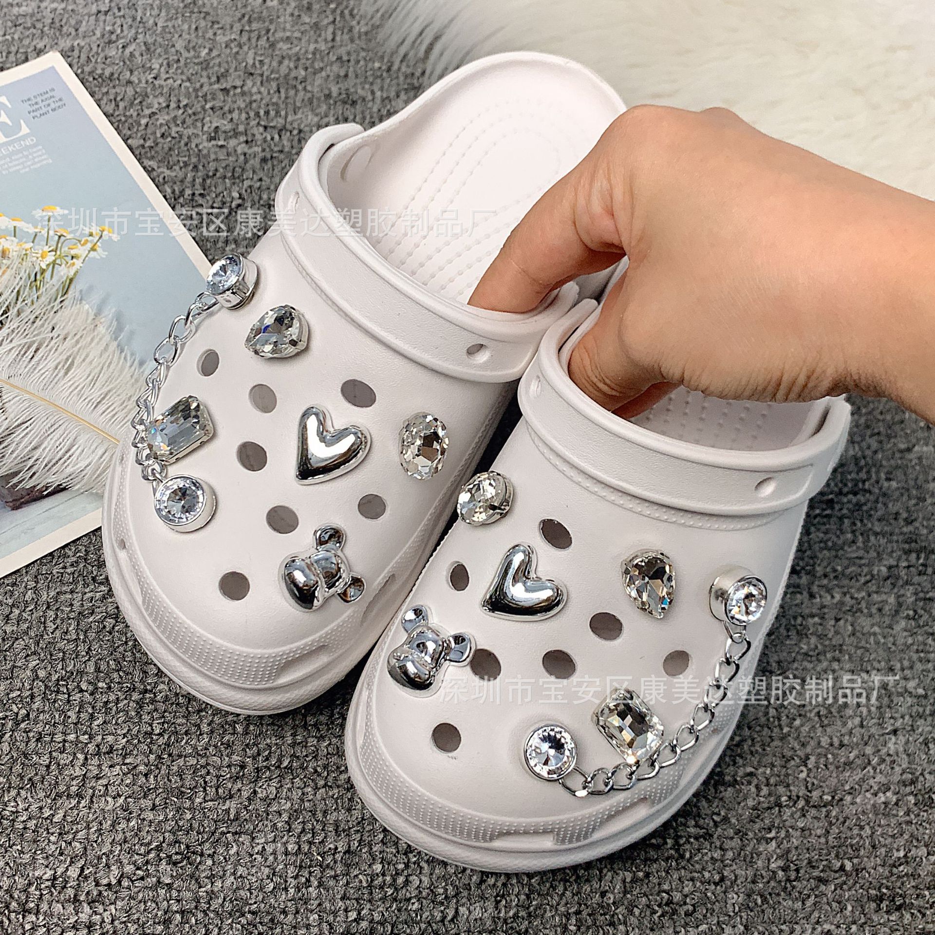 K144-silver 사랑 곰 머리 세트 (신발 제외)