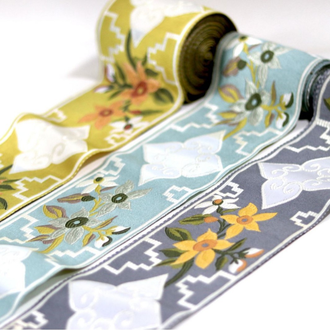 Banda jacquard de alta precisión de 9cm de ancho Hanfu falda de cara de caballo cojín de sofá mesa bandera de cama almohada costura de ropa encaje