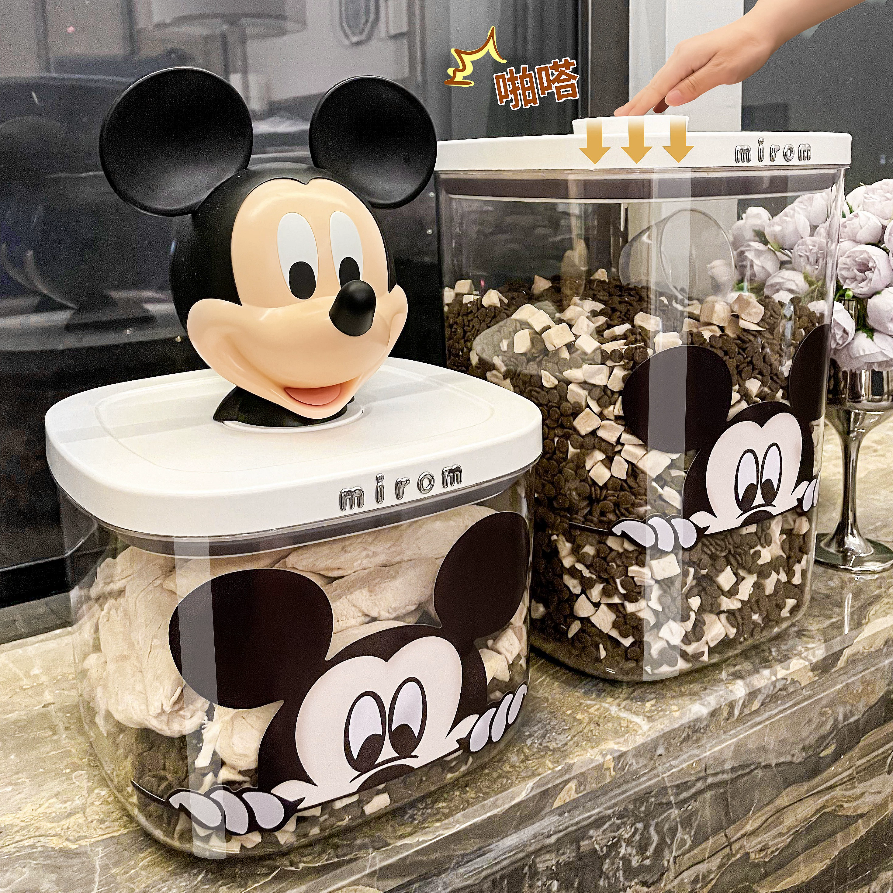 Ковш для хранения корма для кошек 10 кг 20 собачьих питомцев Коробка для хранения закусок для собак Герметичная бочка для корма для кошек