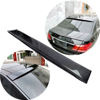 Suitable for 2008-2015 Mercedes-Benz E-Class W212 E200/260/300L/63 Modified Carbon Fiber Pattern Top Wing (Fixed wind wing)