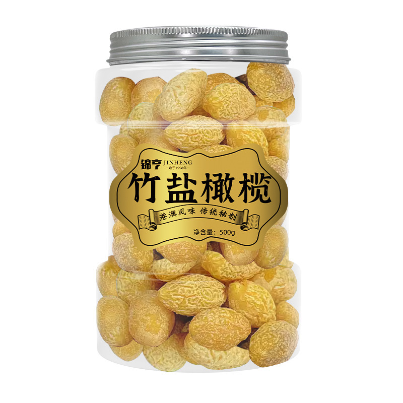 Hong Kong Jin Heng Nine-Flavor Licorice Olives 500g Canned, Candied Fruit, Dried Fruit, Licorice Salty Olives