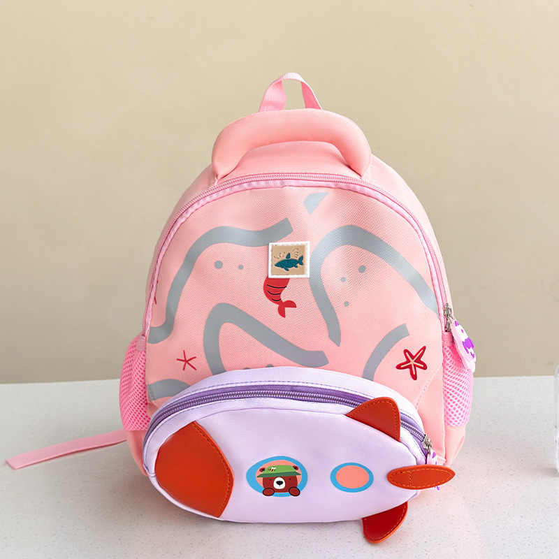 Mochila escolar para niños Dibujos animados Anime Kindergarten Mochila para niños 3-5 años Clase pequeña y media Mochila para niños y niñas Comercio exterior