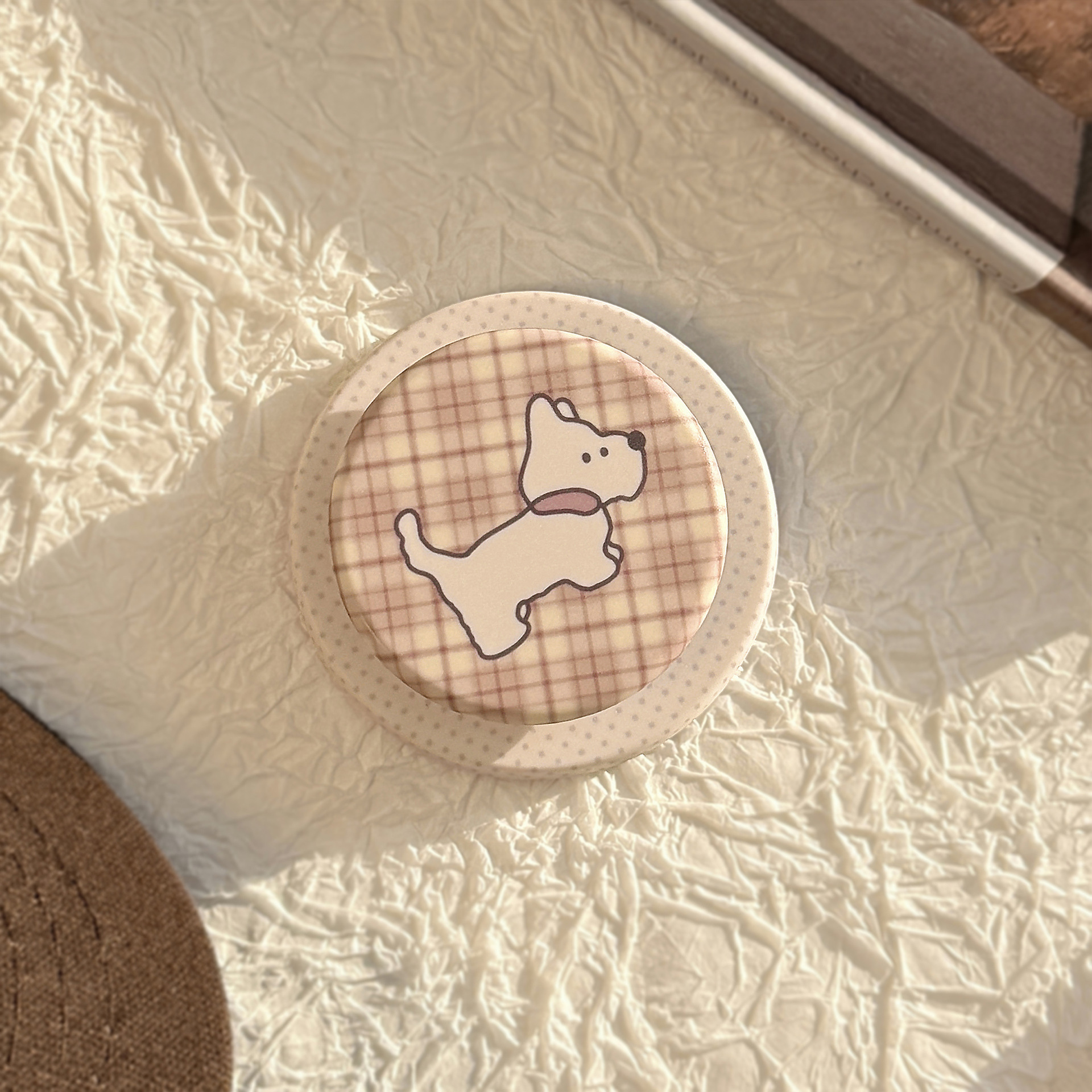 Colores de contraste para cachorros de cuadrillas Magsafe succión de soporte de airbags de película para teléfonos móviles telescópicos dibujos animados portátiles