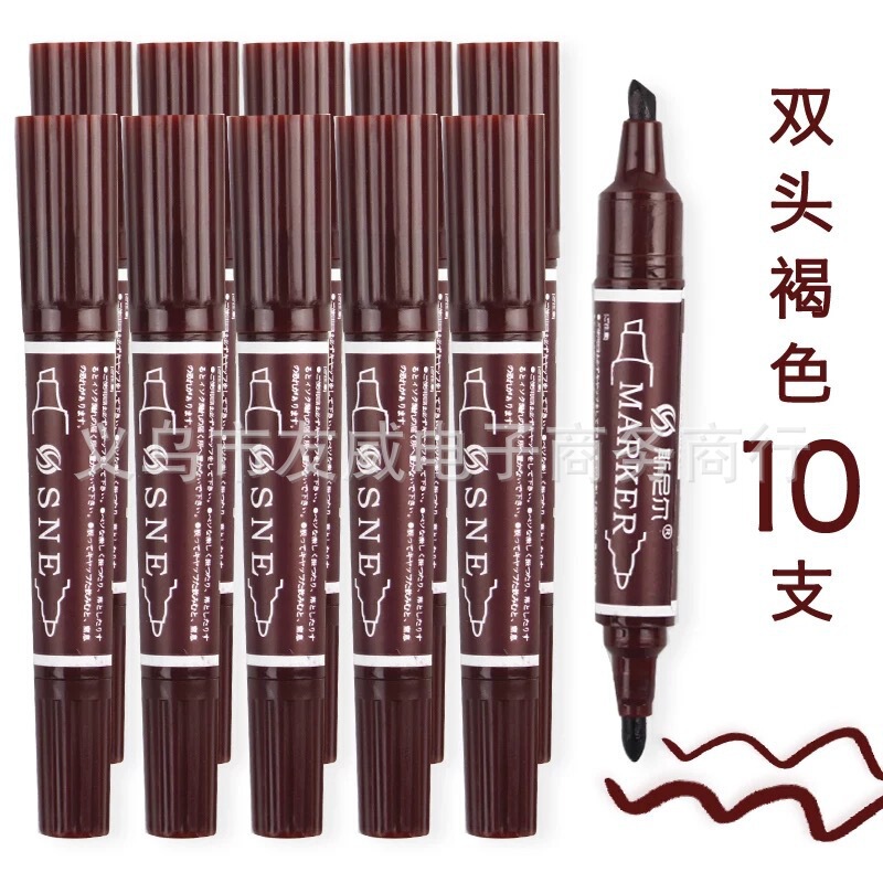 ばら売り【インク入れ可能】スニールマークペン油性ペンダブルヘッド水彩ペン12/18/24/30/40色|undefined