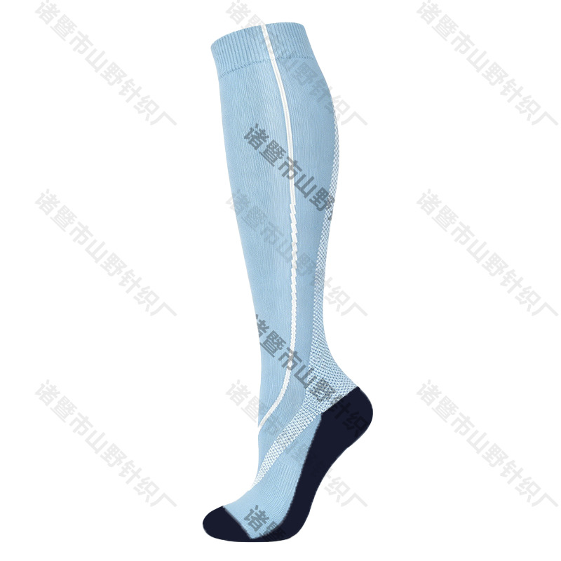 Más de 200 modelos de calcetines deportivos de compresión de nailon 200N para mujer, ideales para saltar la cuerda y correr, y calcetines de compresión elásticos largos para hombre.