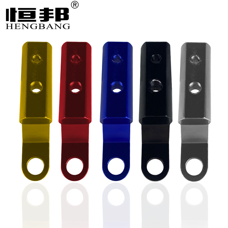 Modificado motocicleta espejo retrovisor extensión soporte de montaje varilla de extensión aleación de aluminio CNC ánodo Norte y Suramérica sureste dientes
