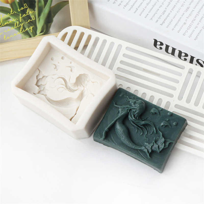 平面硅胶浮雕美人鱼手工皂模具 (18).jpg